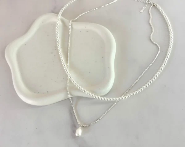 Cadenita doble perlas