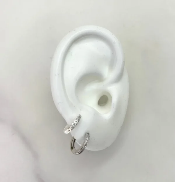 Conjunto aritos con circonias