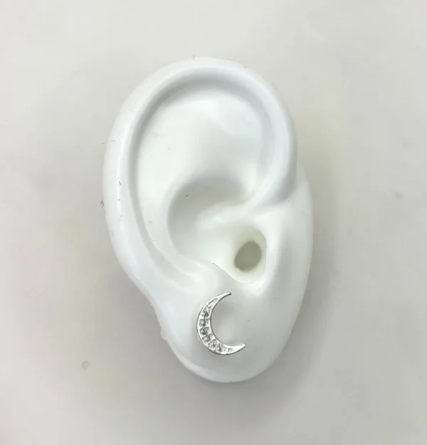 Miniatura luna con circonias
