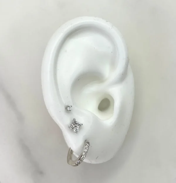 Conjunto plata 925 y circonias